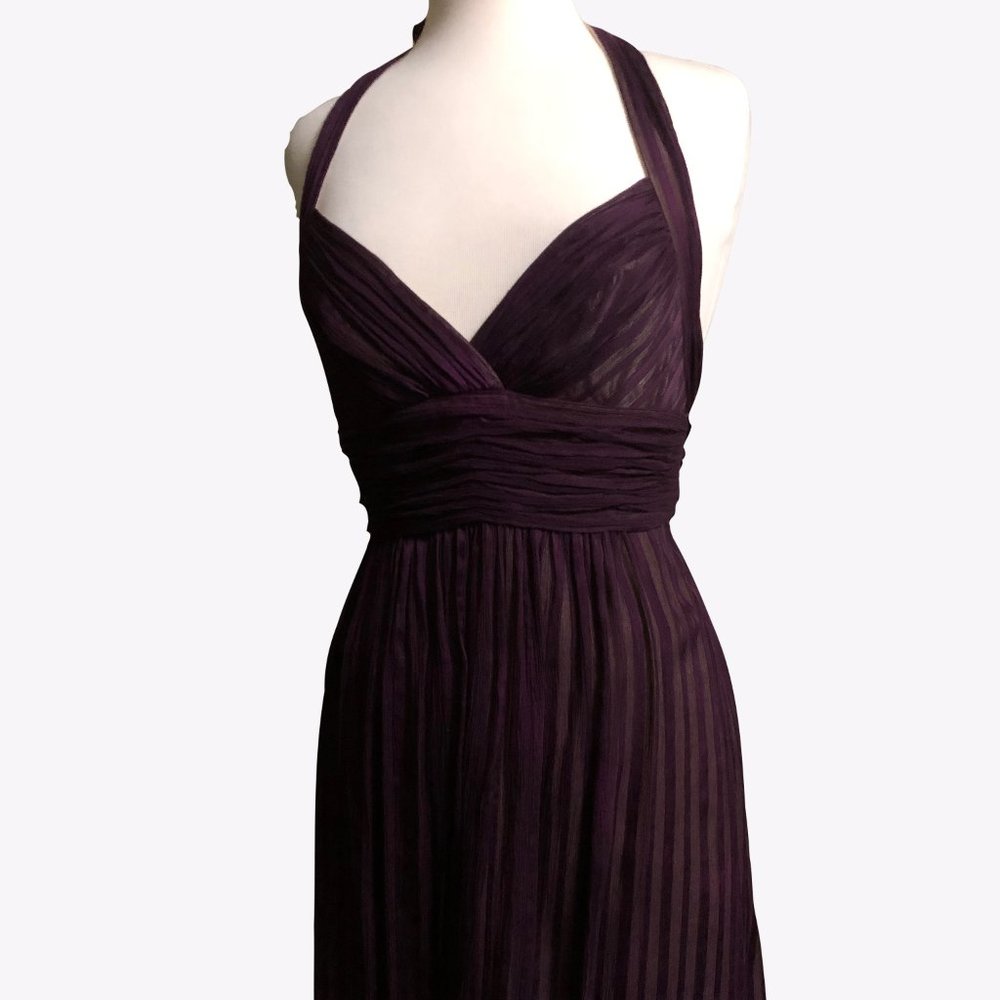 Purple silk BCBGMaxAzria Couture Dress